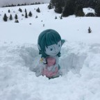 Snow so deep the Mont Magic characters need to be dug out!