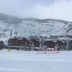 The view of Hotel Nordic from the slopes of El Tarter