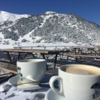Coffees on Sunday morning on the slopes