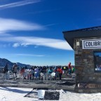 Gorgeous bluebird day - perfect for sunbathing outside Colibri snack bar!
