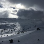 Moody skies looking out towards the Assaladors chairlift