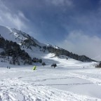 Views heading towards TLC Gall De Bosc rope lift from Ski School