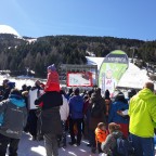 Watching the Super G race from base of Aliga slope in El Tarter, 14.03.2019