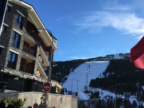 View of the mountain from Hotel Bruxxels terrace