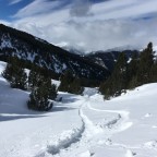 Off-piste from the Rossinyol run in Canillo