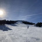 Snowboarding down Serrat de la Possa